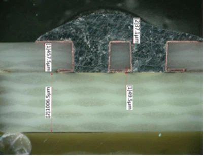Placa de ligação controlada por profundidade